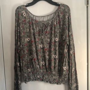Floral long sleeve shirt